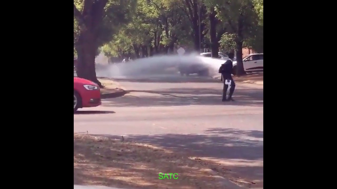 Burst pipes in South Africa - Car Wash