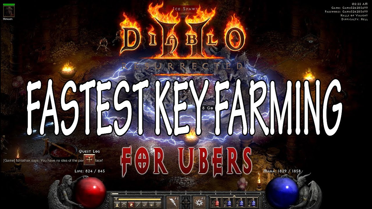 Best Build For Fastest Farming Uber Keys - Diablo 2 Resurrected