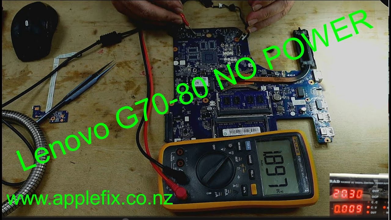 Lenovo Laptop G70-80 No Power | Shorted IT8586E Power IC | Laptop Repair in Hamilton New Zealand |