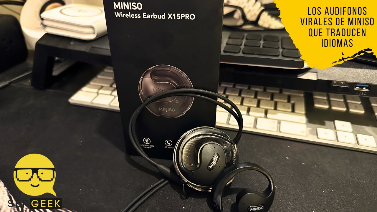 Probando los Aud&iacute;fonos VIRALES de Miniso con Traductor en TIEMPO REAL!