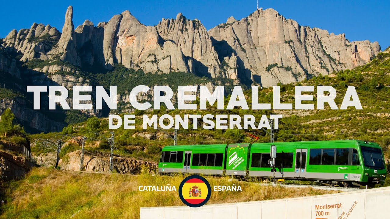 Tren Cremallera de Montserrat 🇪🇸 / Barcelona 4K