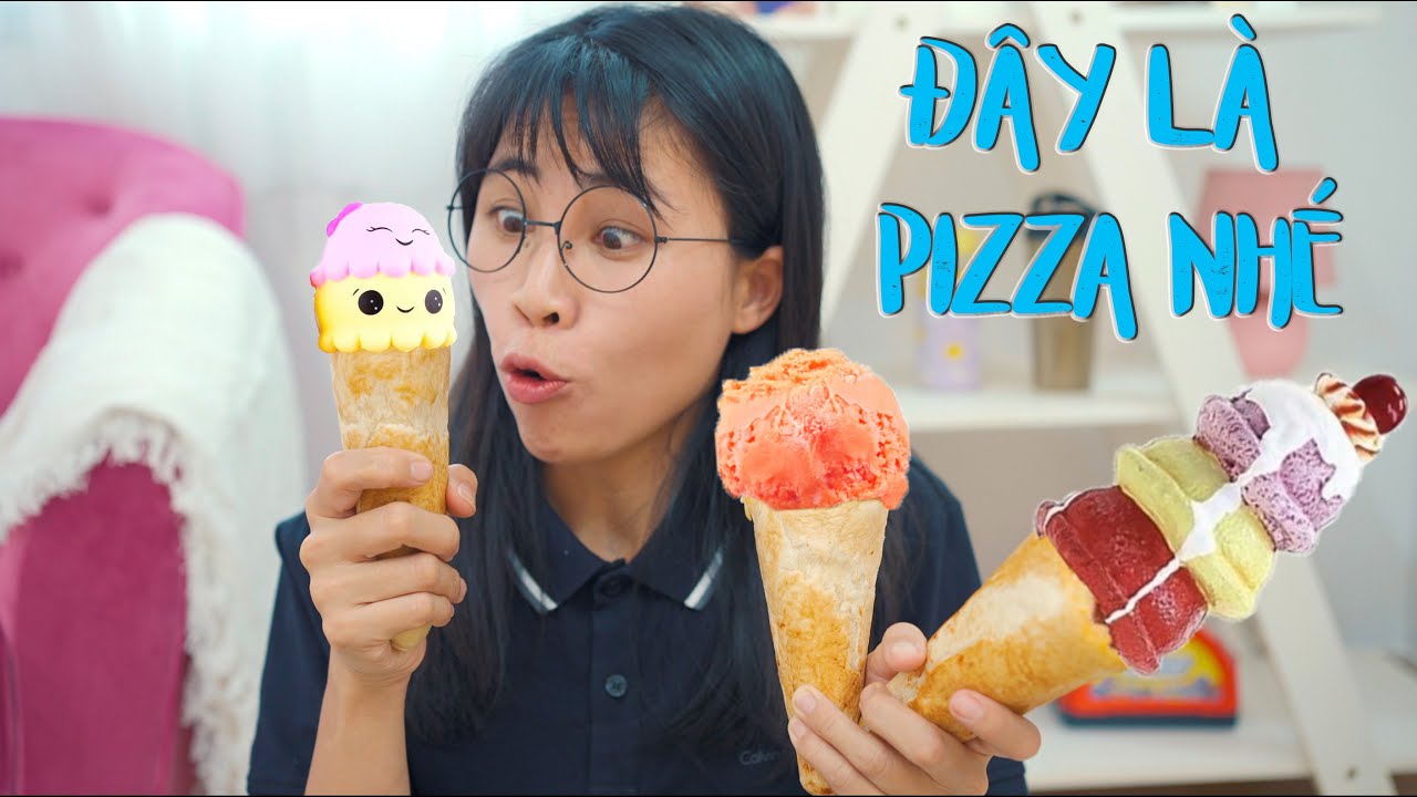 Kì Lạ Món Bánh Pizza Kem Ốc Quế