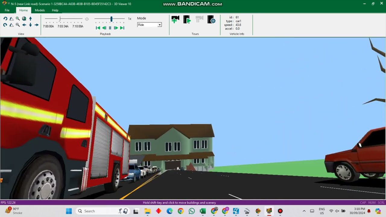 Synchro SimTraffic Simulation 3D viewer Demo