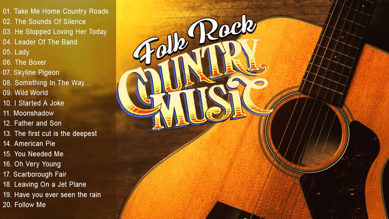 Top 70s 80s 90s Folk Rock Country Music Playlist With Lyrics -  Kenny Rogers, Elton John, Bee Gees
