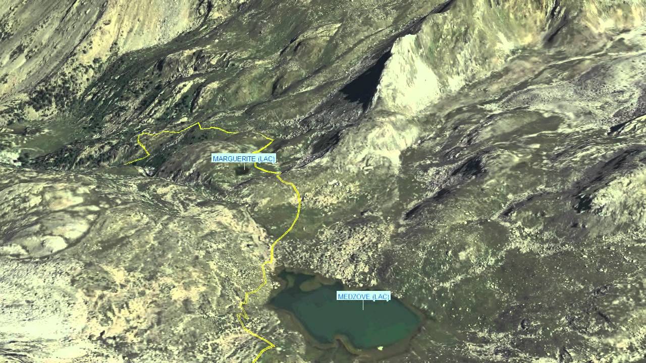 Valle d'Aosta sentieri 3D - Clavalité- Grand'Arp, Col d'Echélé, lac Medzove, la Mergeurite
