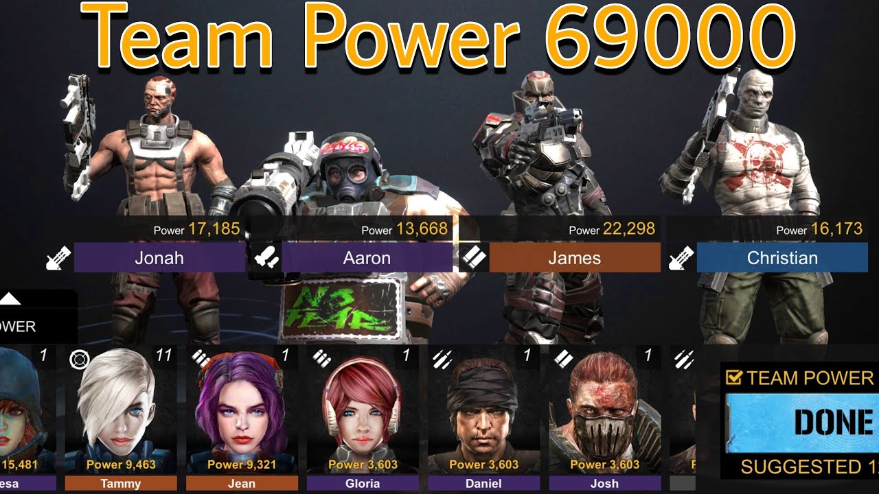 Dead Warfare Gameplay Best Team Power 69K 😯😮💪💪💪