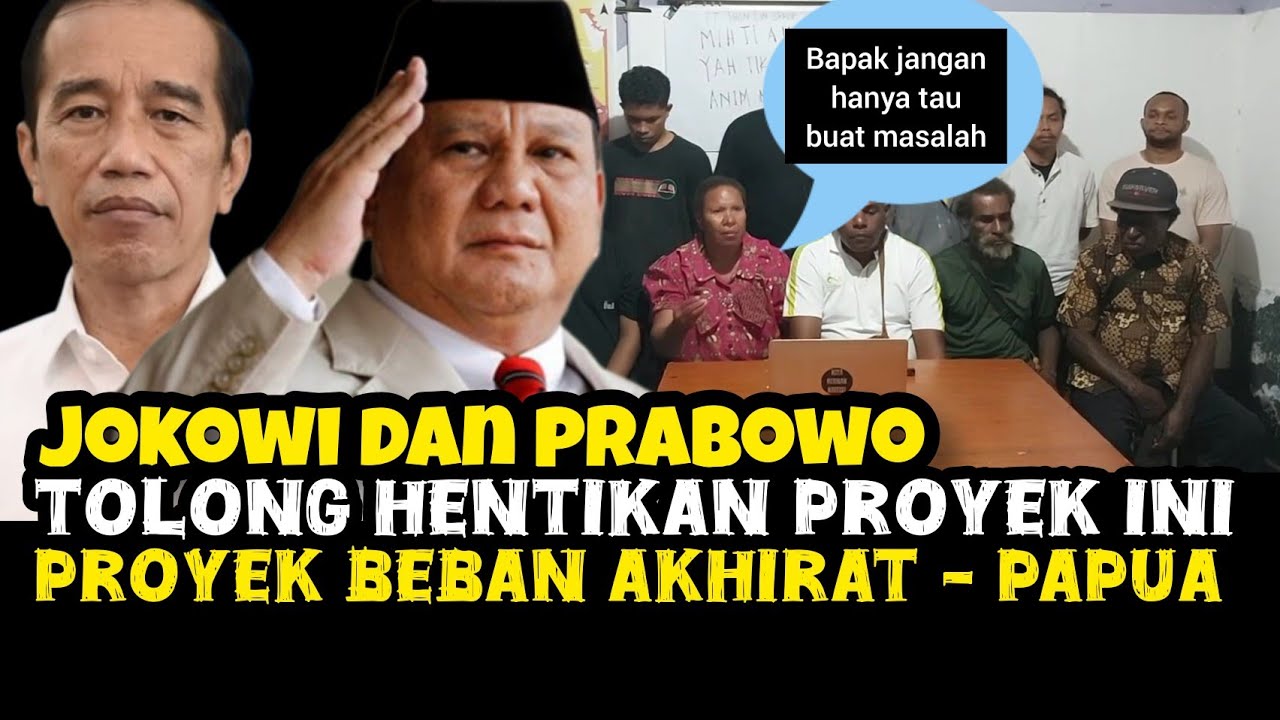 LBH Papua Mendesak Jokowi & Prabowo Hentikan Proyek Dan Militer Harus Di Tarik | ManusKrip Papua