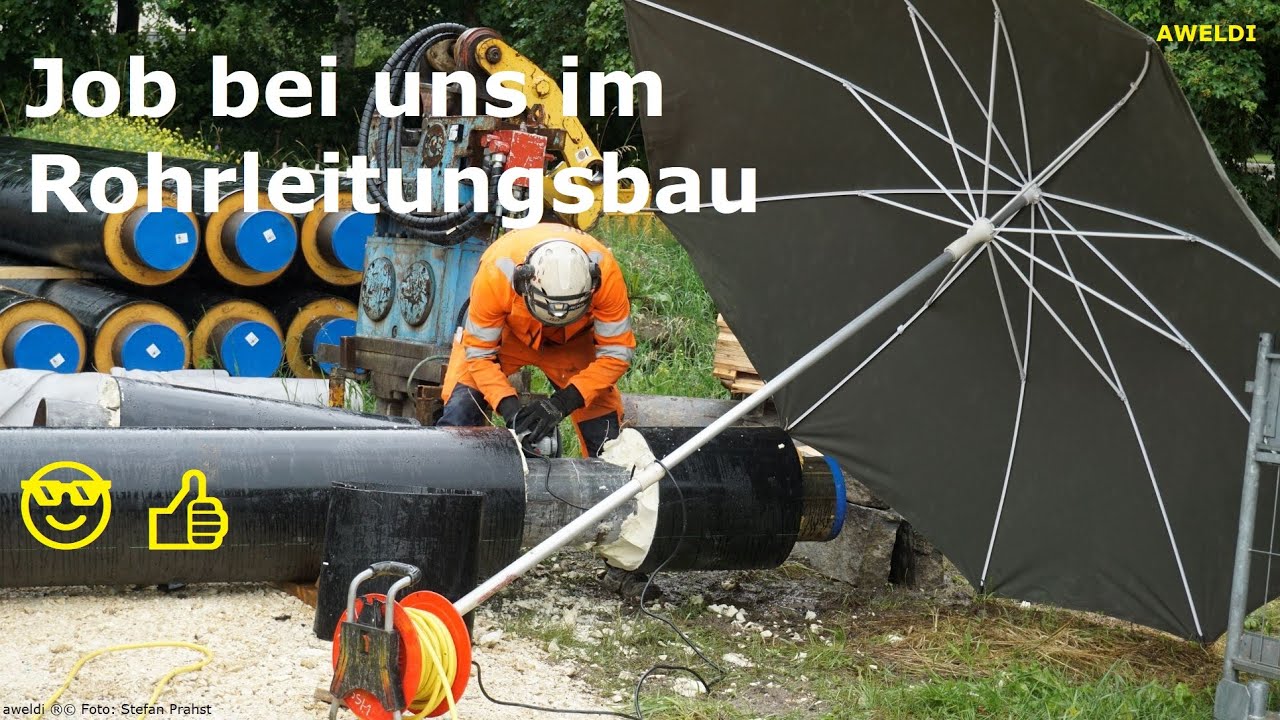 Job auf dem Bau und Alltag bei uns im Rohrleitungsbau YouTube Video FHD