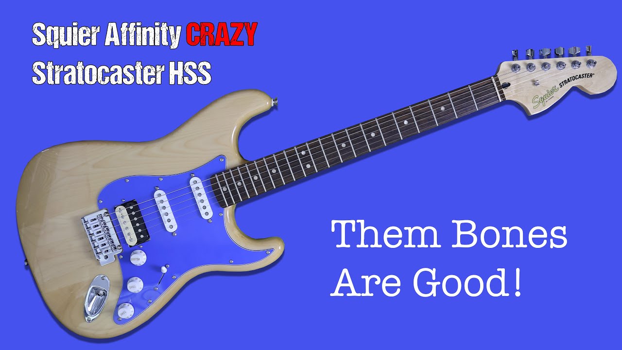 Squier Affinity CRAZY Stratocaster HSS Limited-Edition &ndash; Major Upgrades