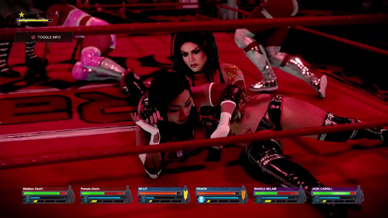 WWE 2K24 RAW EXTREME|PREME K-Lit vs Death Sisters vs Bianca & Jade Cargil| RE tag Championship match