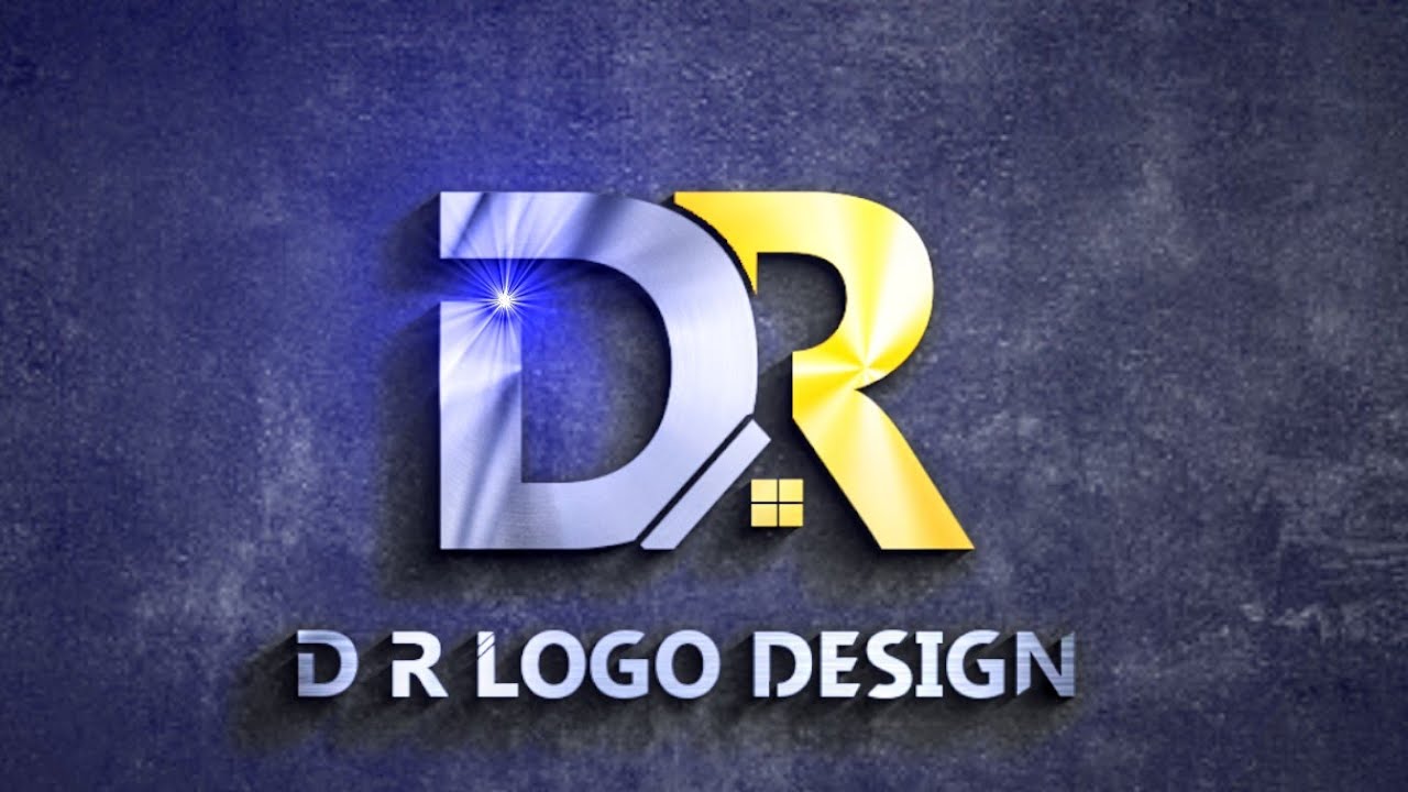 D R Logo Design In Gimp Tutorial || D R Logo Design
