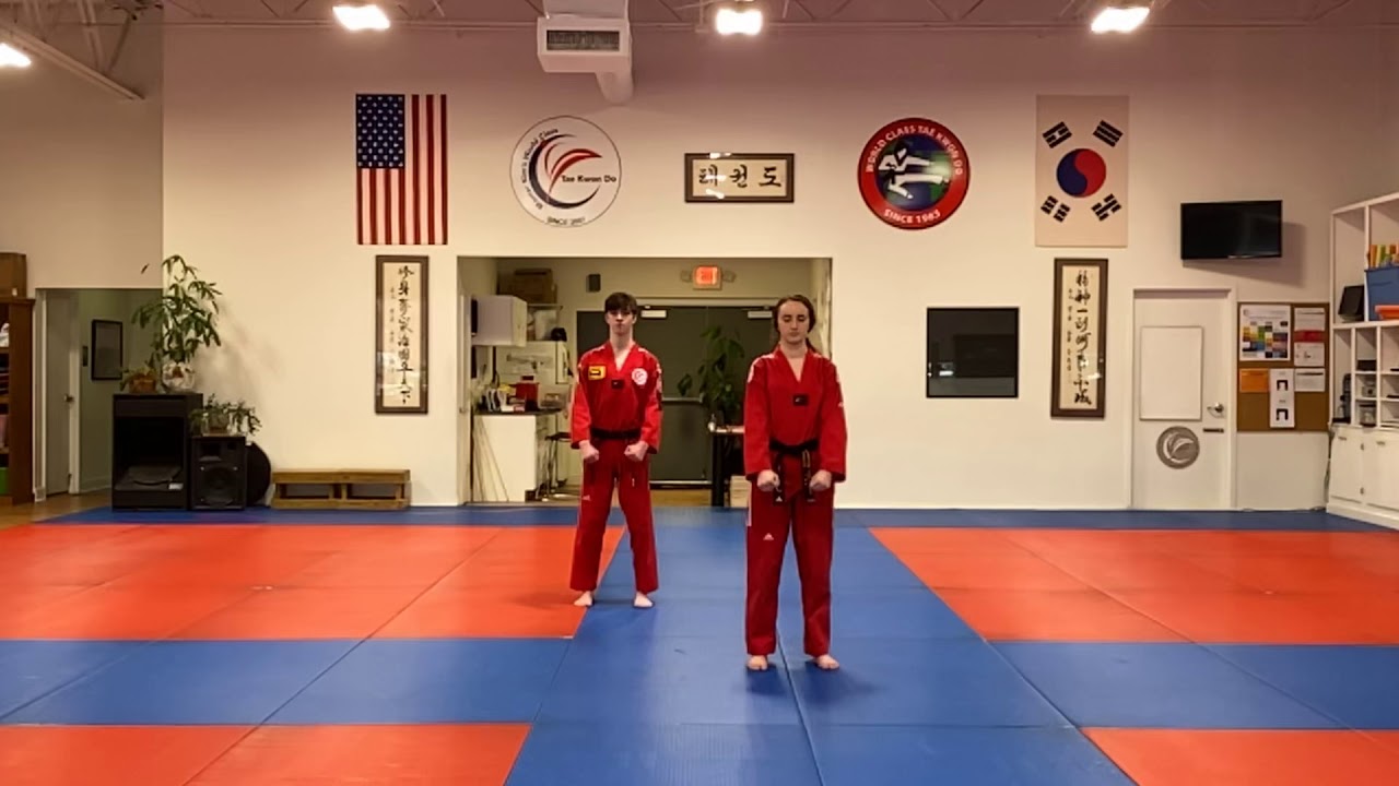 Red Stripe Form (Taegeuk Yuk Jang)- With Count