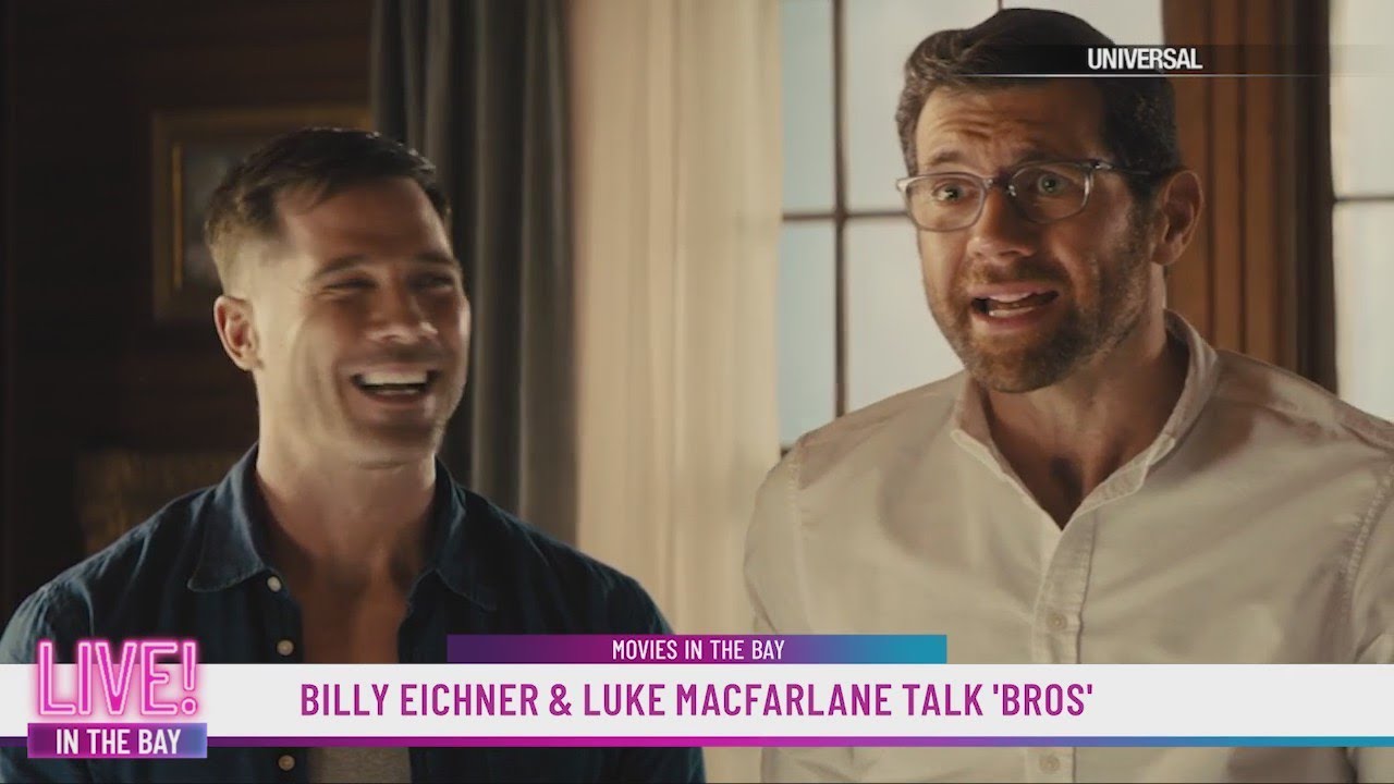 Billy Eichner and Luke Macfarlane chat new film 'Bros'