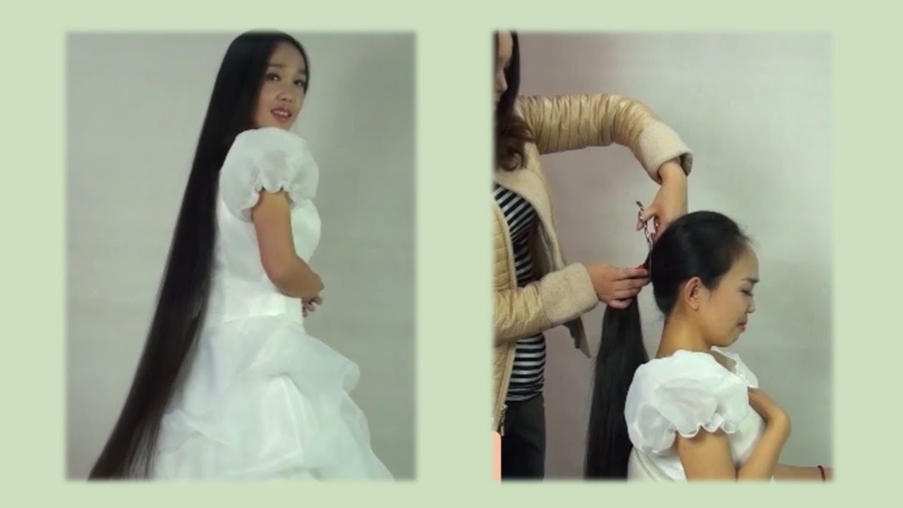 Woman Crying After Her Long Hair Cut to very Short