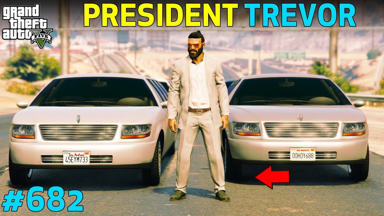 GTA 5 : PRESIDENT TREVOR'S NEW LIFESTYLE AND SHOWROOM | GTA 5 GAMEPLAY #682