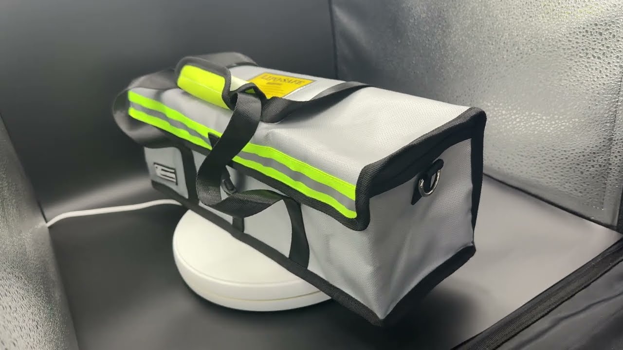 Gowinsee padelec Battery Bag, Upgrade Fire Protection Fireproof Battery case unboxing & instructions