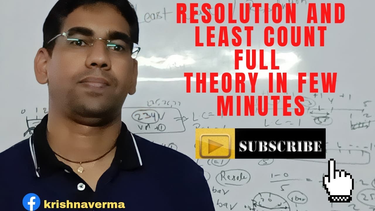 RESOLUTION AND LEAST COUNT IN HINDI /RESOLUTION IS MOST IMPORTANT IN MEASUREMENT/ BY KRISHNA VERMA