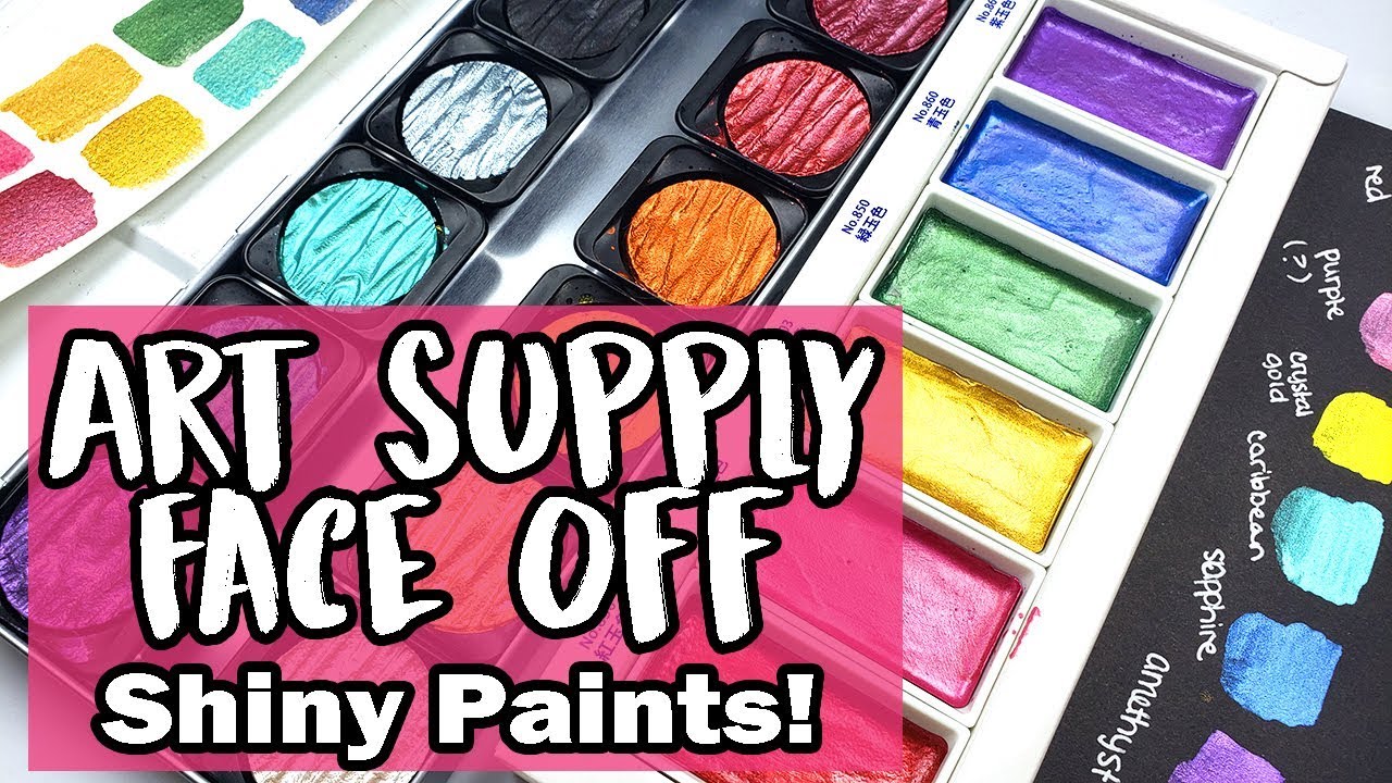 Finetec Pearlescent VS Kuretake Gem Colors ~ ART SUPPLY FACE OFF