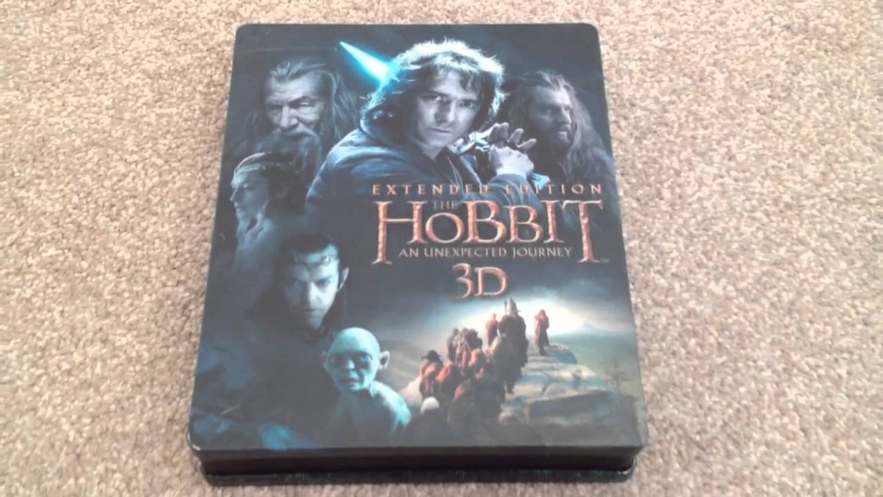 The hobbit: An unexpected journey (extended edition) 3D Blu-ray steelbook unboxing