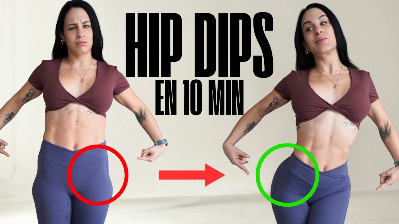 ENTRENAMIENTO para HIP DIPS en 10 MINUTOS | RUTINA EN CASA SIN MATERIAL