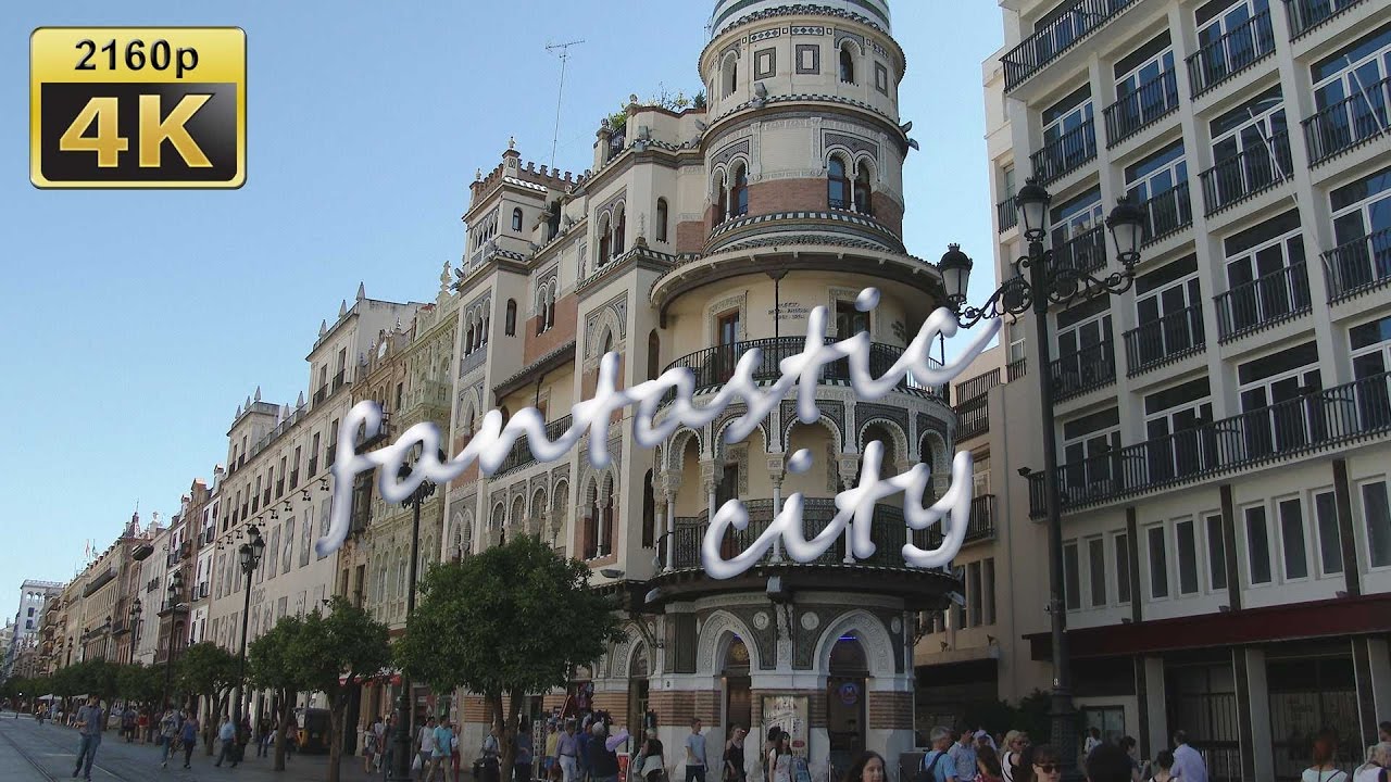 Seville, City Walk in the Center and Old Town - Spain 4K Travel Channel