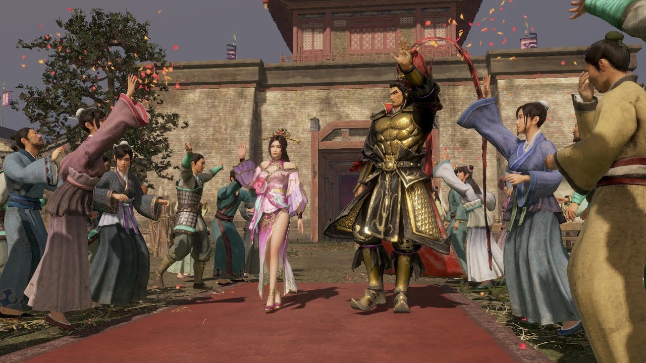 DW9 Empires Marriage Event - Lu Bu saves Diao Chan from a tiger then marries her