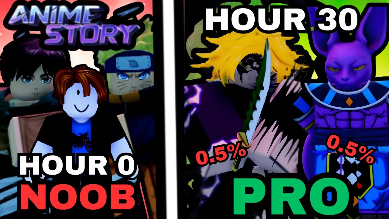 I Spent 30+ Hours getting 0.5% META Units Going NOOB TO PRO In Anime Story (Anime Story Noob to Pro)