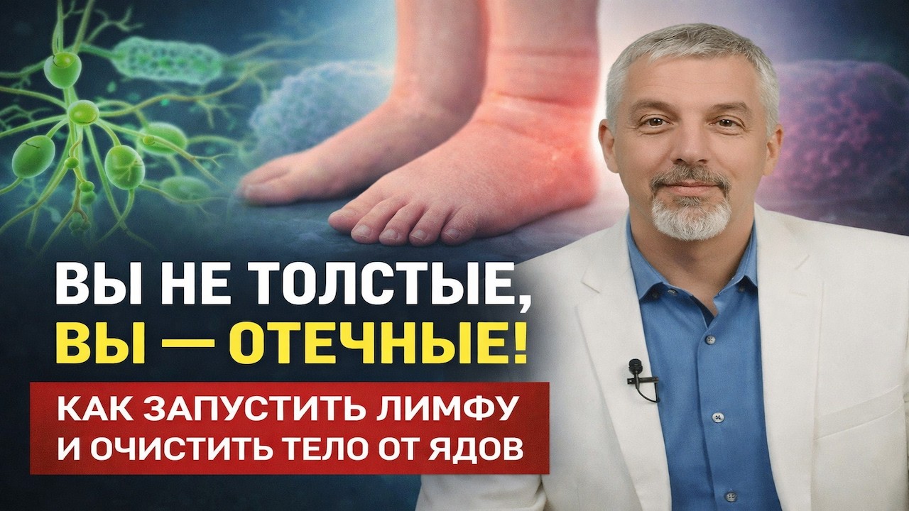 Вы не толстые, вы — отечные! Как запустить лимфу и очистить тело от ядов  1080p caption