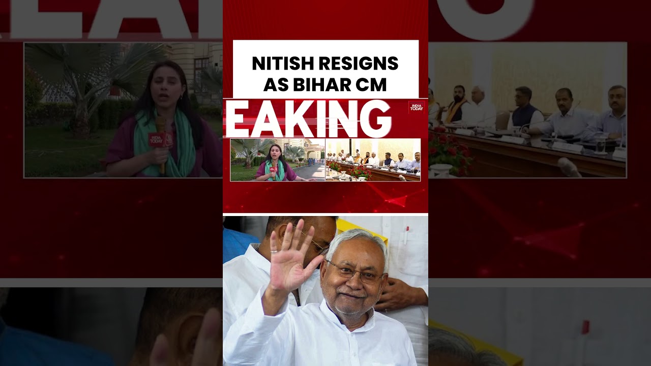 Big Change in Bihar! Nitish Kumar Resigns, BJP to Take Over #nitishkumar #biharnews #bjp