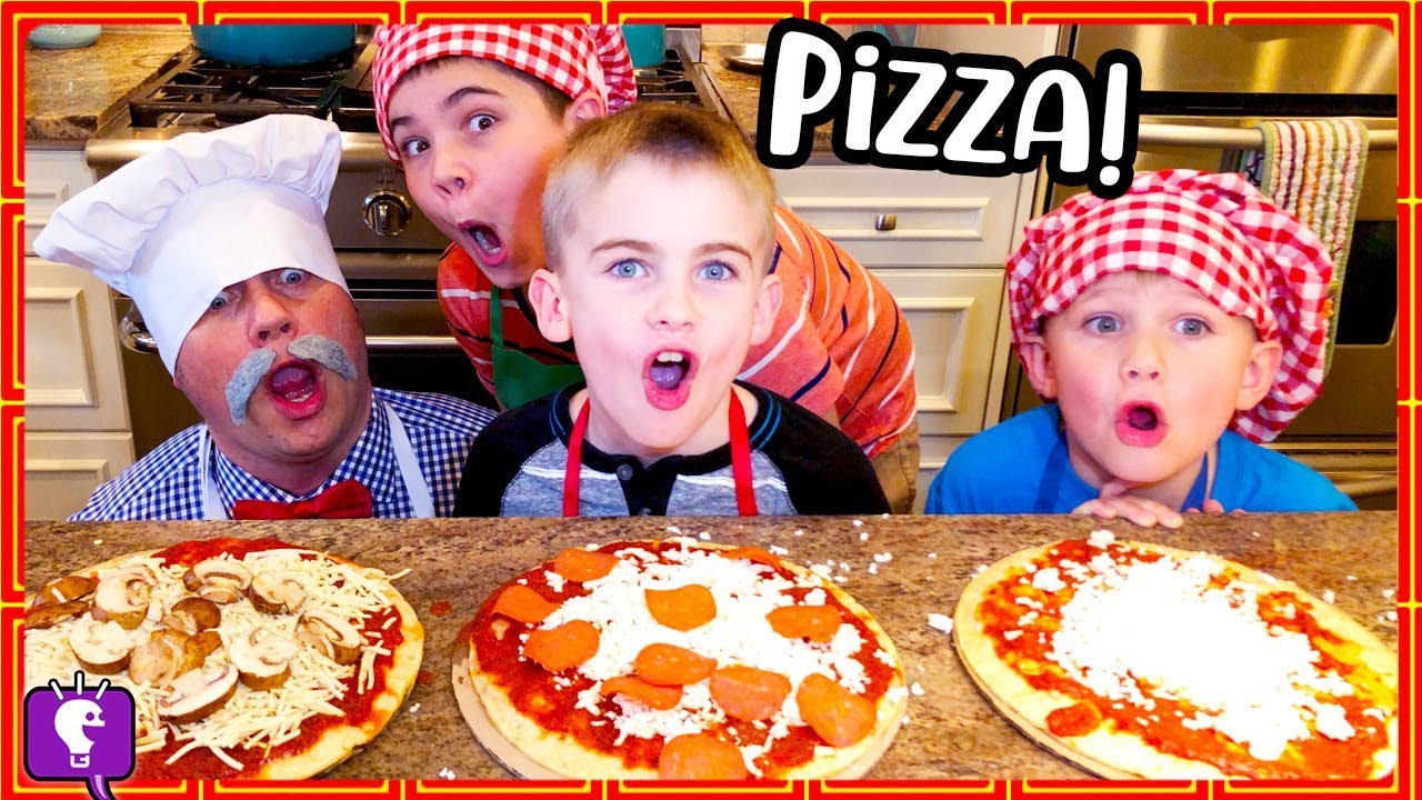 HobbyCheffy MAKES PIZZA! Caulipower Crust DIY How-To with HobbyKidsTV
