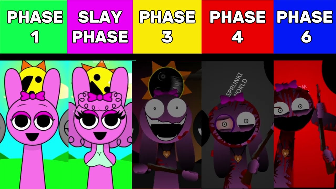 Сравнение Incredibox Sprunki: Double Date VS NEW Slay Queen VS Phase 3 VS Phase 4 VS Phase 6!