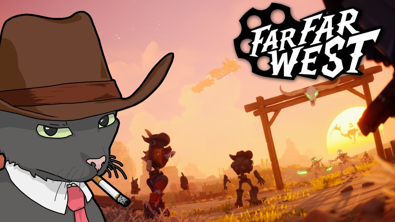 Robot Cowboys kicking skeleton ass! - Far Far West