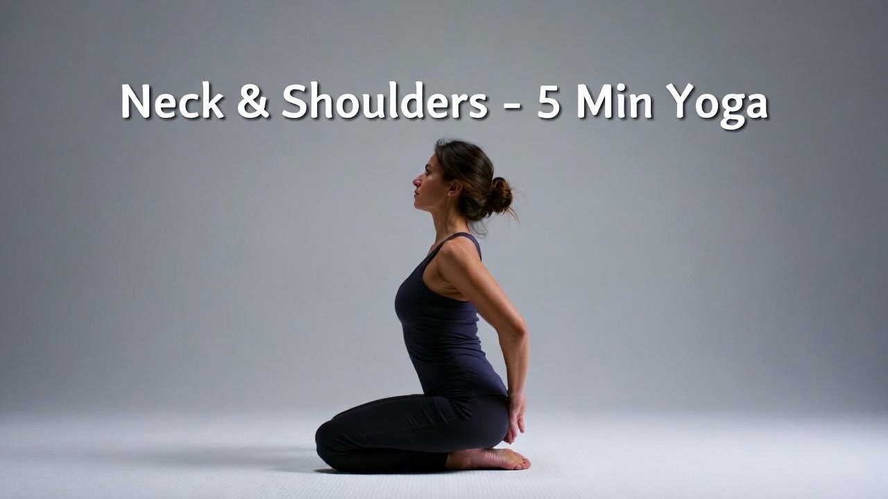 5-Min Yoga for Tight Shoulders | Release Neck Tension & Improve Posture Fast