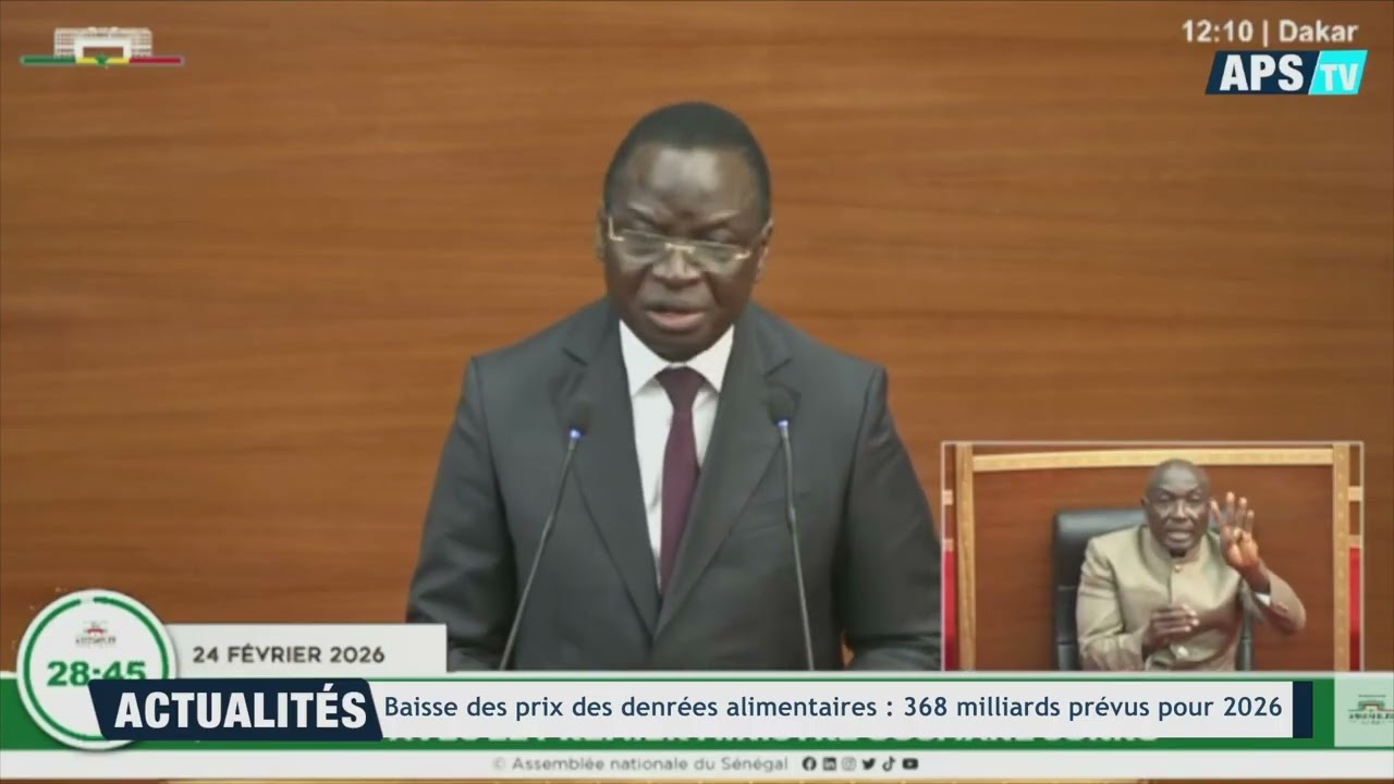 un budget de 368 milliards de francs CFA pour l’exercice 2026, destiné à soutenir la baisse des prix
