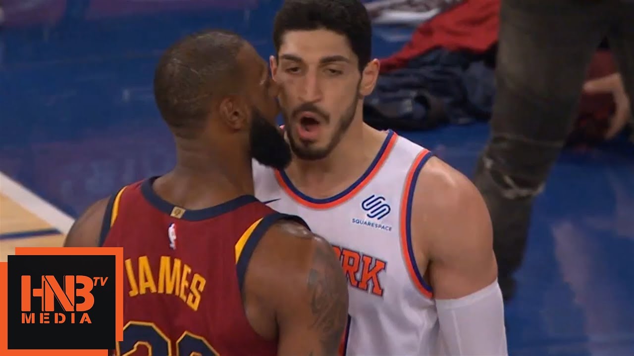 LeBron James & Enes Kanter - Scirmish / Cavaliers vs Knicks