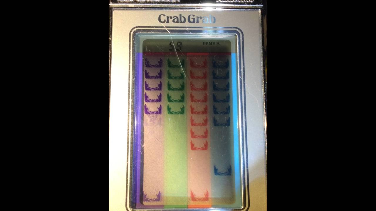 Crab Grab - Game B 1195pts (Nintendo Game & Watch UD-202, 1984)