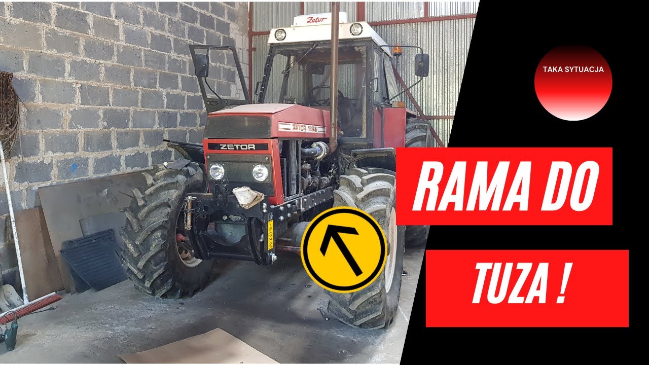 Gruby Remont Zetor ZTS 16145 - robimy ramę wsporczą do przedniego TUZ ze złomu