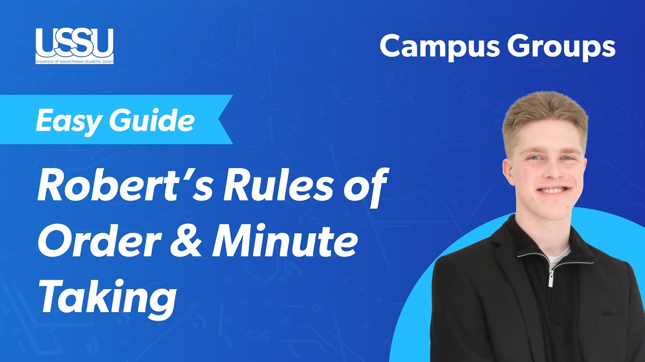 Robert's Rules of Order & Minute Taking