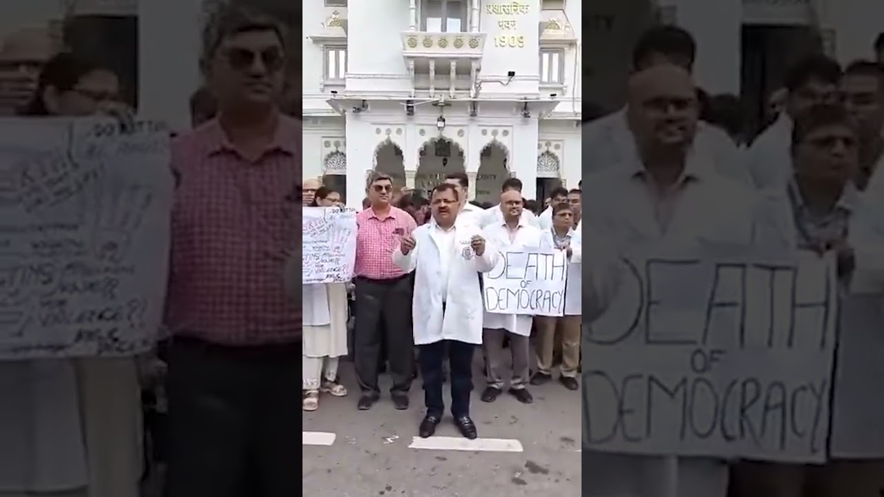 KGMU Lucknow: All professors, Nursing Officers & Staff Protest against RG Kar Incident #protest