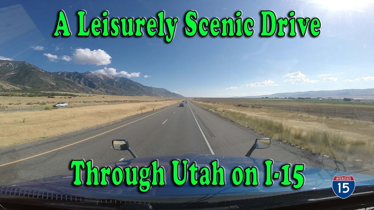 LEISURELY SCENIC SUNDAY DRIVE THROUGH UTAH on I-15