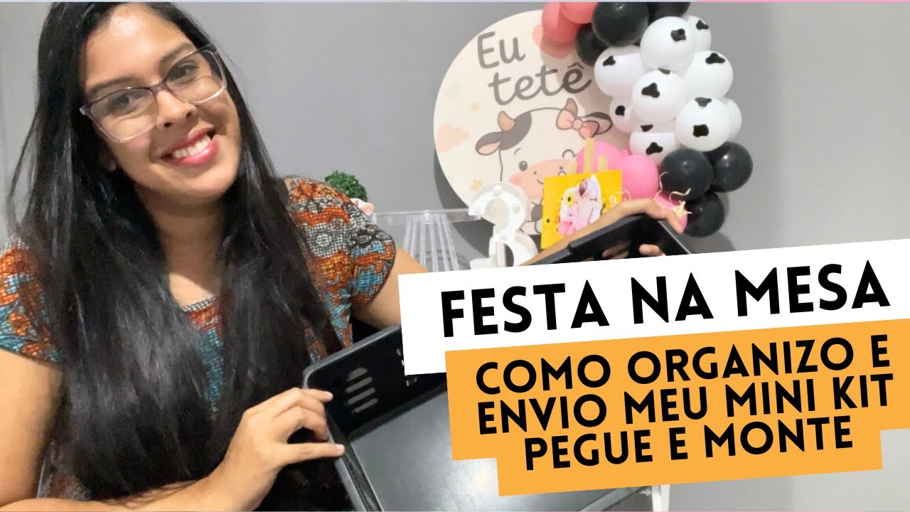 Festa na mesa: como enviar os mini kits no pegue e monte para clientes