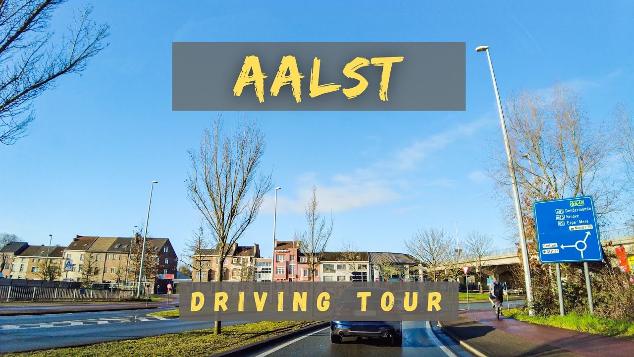 Driving tour in the city of Aalst in Belgium 🇧🇪 - 4K