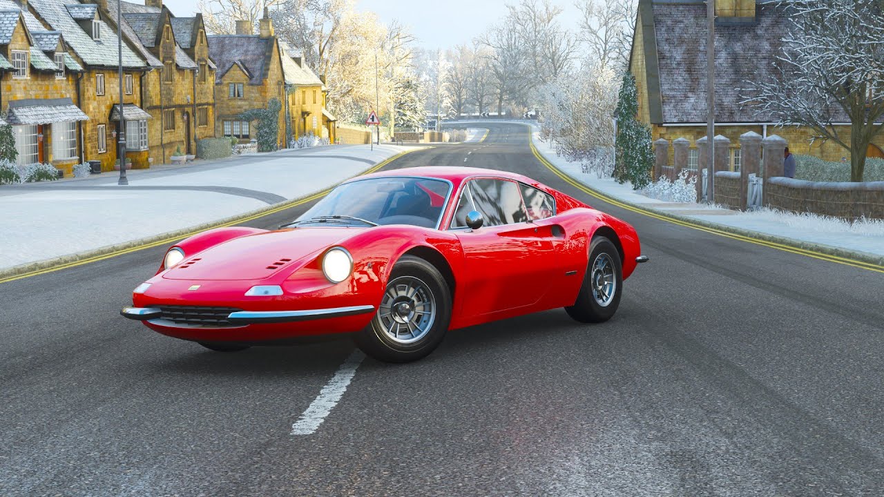 FERRARİ DİNO 206 GT 1969 I Forza Horizon 4 l Test Drive l Realıstıc 4K 