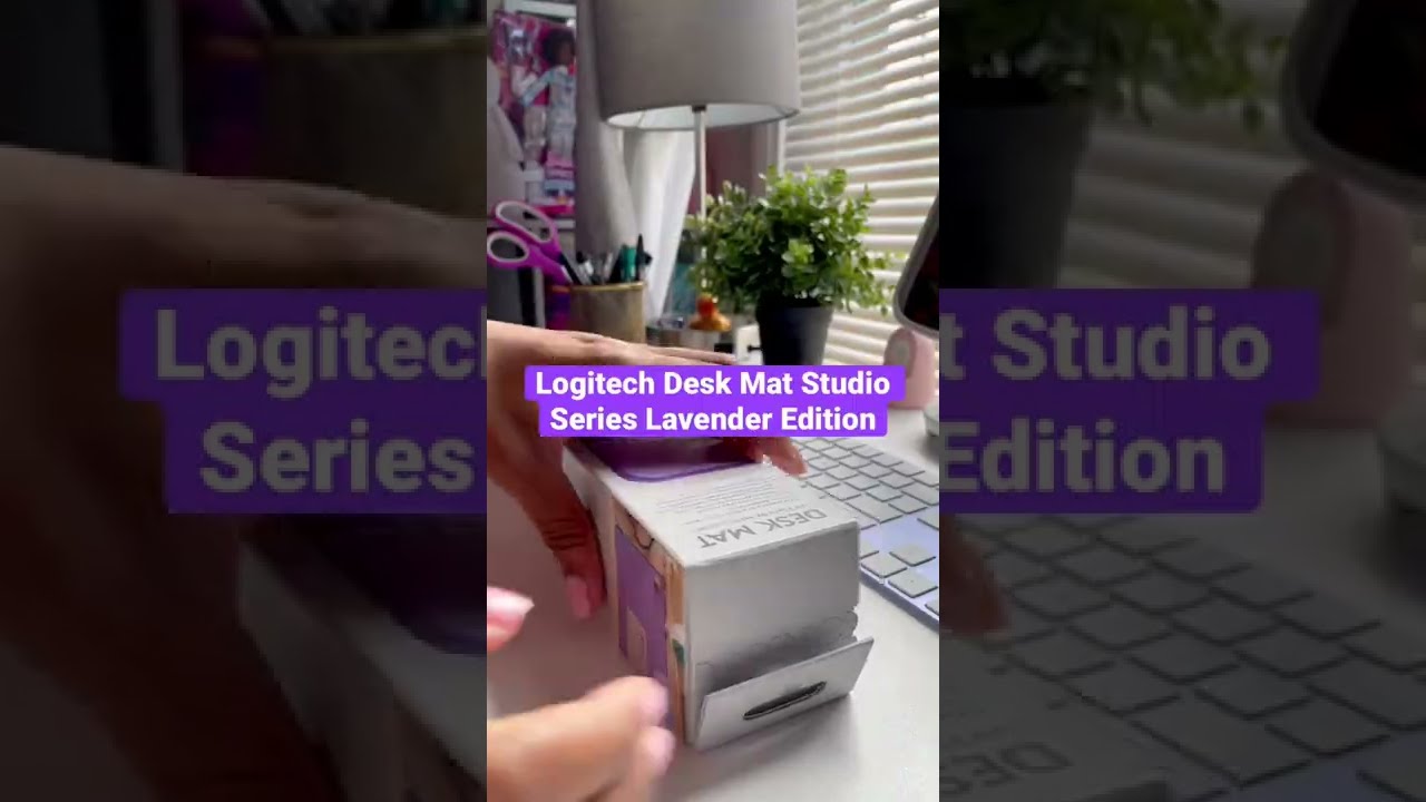 Unboxing the Logitech Desk Mat Studio Series - Lavender Edition #logitech #deskmat #unboxings