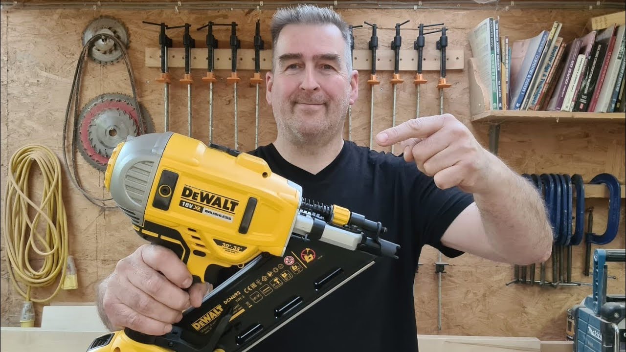 DeWalt Cordless First Fix Nail Gun 2023 #woodworking  #video #review