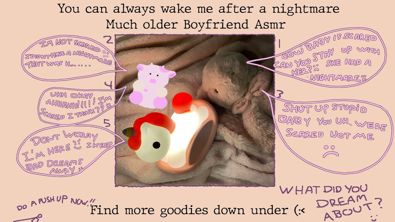 You can always wake me up after a nightmare - Much older boyfriend asmr - BFE - nightmare comfort