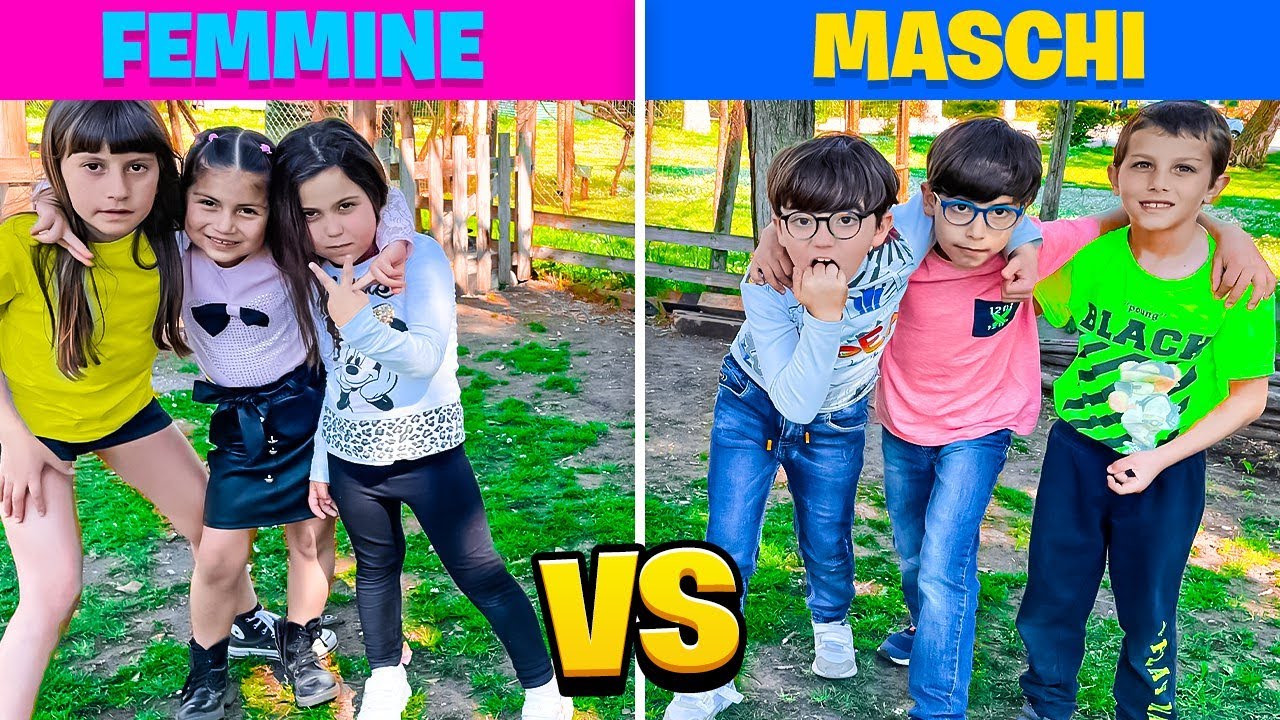 MASCHI VS FEMMINE ! ILARY SFIDA I SUOI AMICI IN UN PARCO GIOCHI GIGANTE!