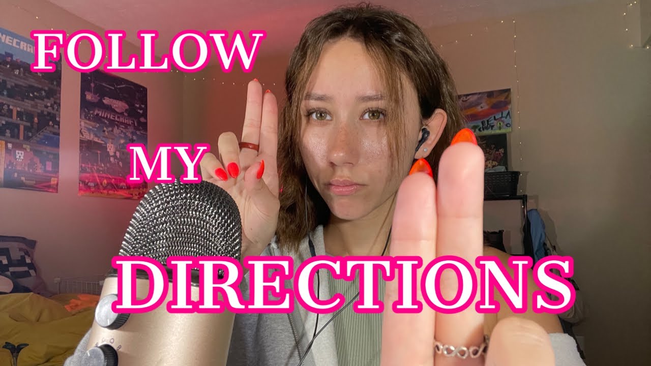 ASMR | follow my instructions or else. 😊