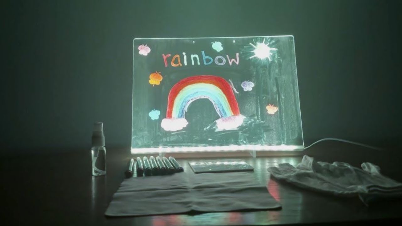 ABCOOL LED Drawing Board With Stencils and Markers Review