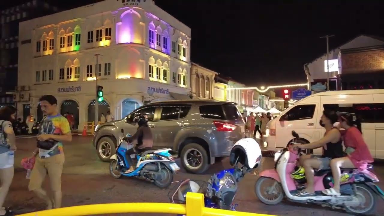 Michelin Star Restaurant + Busy Night Market In Phuket Thailand